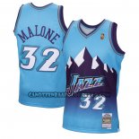 Canotte Utah Jazz Karl Malone NO 32 Mitchell & Ness 1996-97 Blu