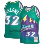 Canotte Utah Jazz Karl Malone NO 32 Mitchell & Ness 1996-97 Verde