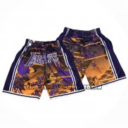 Pantaloncini Los Angeles Lakers Lunar New Year Mitchell & Ness Just Don Giallo