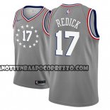Canotte NBA 76ers J.j. Redick Ciudad 2018-19 Grigio
