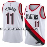 Canotte NBA Blazers Meyers Leonard Association 2018 Bianco