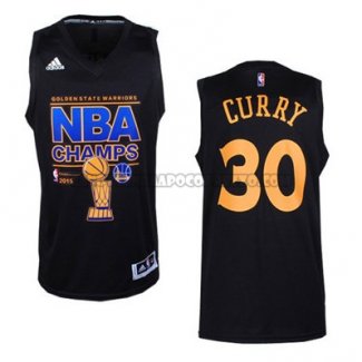 Canotte NBA Campione Finale Warriors Curry 2015 Nero