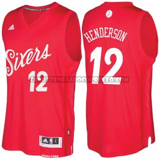 Canotte NBA Natale 2016 76ers Gerald Henderson Rosso