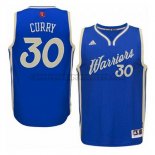 Canotte NBA Natale Warriors Curry 2015 Blu