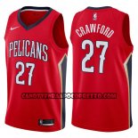 Canotte NBA Pelicans Jordan Crawford Statement 2017-18 Rosso