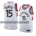Canotte NBA Raptors Greg Monroe Association 2018 Bianco