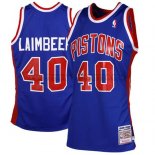 Canotte NBA Throwback Pistons Laimbeer Blu