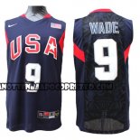 Canotte NBA Usa 2008 Wade Blu