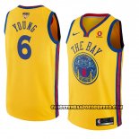 Canotte NBA Warriors Nick Young Ciudad 2017-18 Or