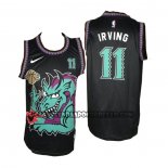 Canotte Brooklyn Nets Kyrie Irving No 11 Swamp Dragon Nero