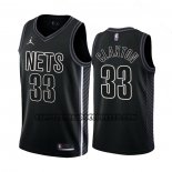 Canotte Brooklyn Nets Nic Claxton NO 33 Statement 2022-23 Nero