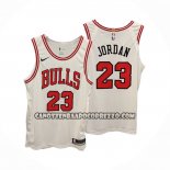Canotte Chicago Bulls Michael Jordan NO 23 Association Autentico Bianco