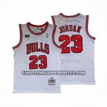 Canotte Chicago Bulls Michael Jordan NO 23 Mitchell & Ness 1998 NBA Finals Bianco
