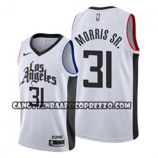 Canotte Los Angeles Clippers Marcus Morris Sr. Classic 2019-20 Bianco
