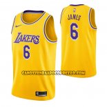Canotte Los Angeles Lakers LeBron James Icon 2021-22 Giallo