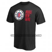 Canotte Manica Corta Los Angeles Clippers Whole New Game Nero