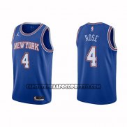 Canotte New York Knicks Derrick Rose NO 4 Statement 2020-21 Blu