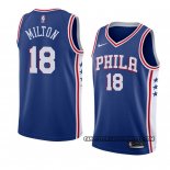 Canotte Philadelphia 76ers Shake Milton Icon 2017-18 Blu