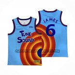 Canotte Tune Squad LeBron James No 6 Blu