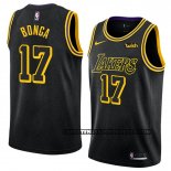 Canotte NBA Lakers Isaac Bonga Ciudad 2017-18 Nero