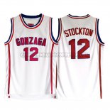 Canotte NBA NCAA Gonzaga Stockton Blanco