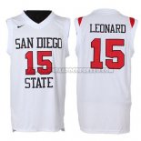 Canotte NBA NCAA San Diego State Leonard Bianco