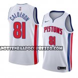 Canotte NBA Pistons Jose Calderon Association 2018 Bianco