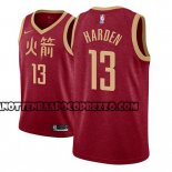 Canotte NBA Rockets James Harden Ciudad 2018-19 Rosso