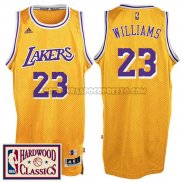 Canotte NBA Throwback Lakers Williams Giallo