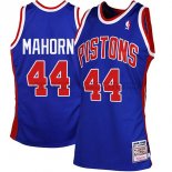 Canotte NBA Throwback Pistons Mahorn Blu