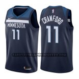 Canotte NBA Timberwolves Jamal Crawford Icon 2017-18 Blu