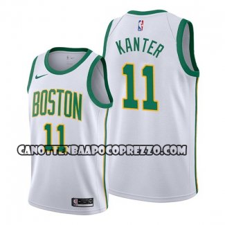 Canotte Boston Celtics Enes Kanter Citta Bianco