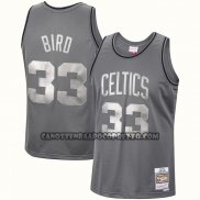 Canotte Boston Celtics Larry Bird NO 33 Mitchell & Ness 1985-86 Grigio
