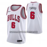 Canotte Chicago Bulls Alex Caruso NO 6 Association 2021 Bianco