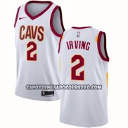 Canotte Cleveland Cavaliers Kyrie Irving NO 2 Association 2017-18 Bianco