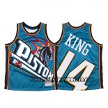 Canotte Detroit Pistons Louis King Mitchell & Ness Big Face Blu