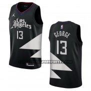 Canotte Los Angeles Clippers Paul George NO 13 Statement 2022-23 Nero