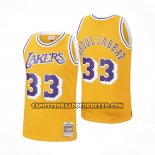 Canotte Los Angeles Lakers Kareem Abdul-jabbar NO 33 Mitchell & Ness 1984-85 Giallo