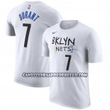 Canotte Manica Corta Brooklyn Nets Kevin Durant Citta 2022-23 Bianco
