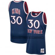 Canotte New York Knicks Bernard King NO 30 Mitchell & Ness 1982-83 Blu