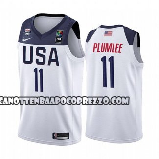 Canotte USA Mason Plumlee 2019 FIBA Basketball World Cup Bianco