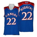 Canotte NBA NCAA Kansas Jayhawks Wiggins Blu