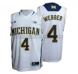 Canotte NBA NCAA Michigan State Spartans Chirs Webber Bianco