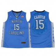 Canotte NBA NCAA North Carolina Carter Blu