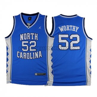 Canotte NBA NCAA Universidad de Carolina del Norte Worthy Blu
