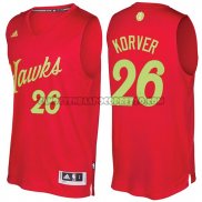 Canotte NBA Natale 2016 Kyle Korver Hawks Rosso