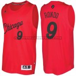 Canotte NBA Natale 2016 Rajon Rondo Bulls Rosso