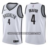 Canotte NBA Nets Jahlil Okafor Association 2017-18 Bianco