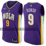 Canotte NBA New Orleans Pelicans Rondo Ciudad 2017-18 Viola