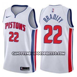 Canotte NBA Pistons Avery Bradley Association 2017-18 Bianco